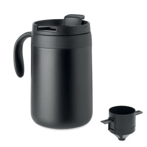 CAFETITO Thermos mug with coffee filter - Reklamnepredmety