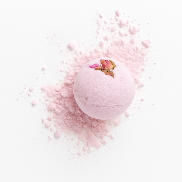 Sparkling bath ball - rose