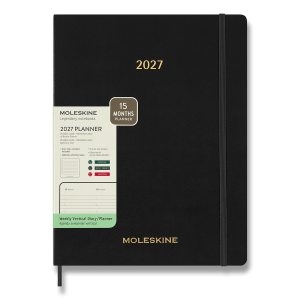 Moleskine Essential 2027 diary - soft cover, XXL, weekly, vertical - Reklamnepredmety