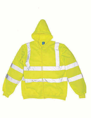 YK07 Hi Vis Zip Hoodie - Reklamnepredmety