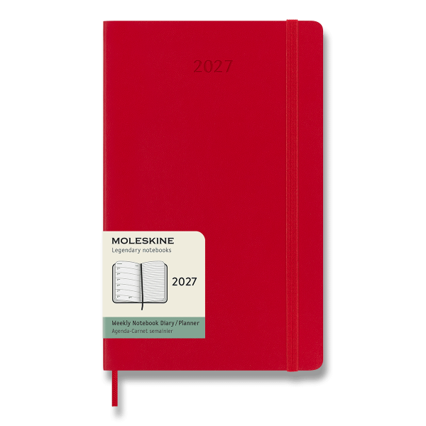 Moleskine 2027 diary - soft cover, L, weekly, multiple colors