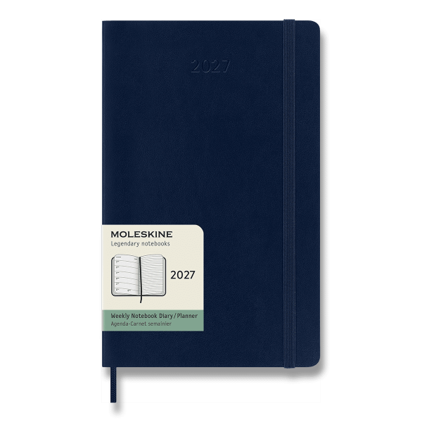Moleskine 2027 diary - soft cover, L, weekly, multiple colors
