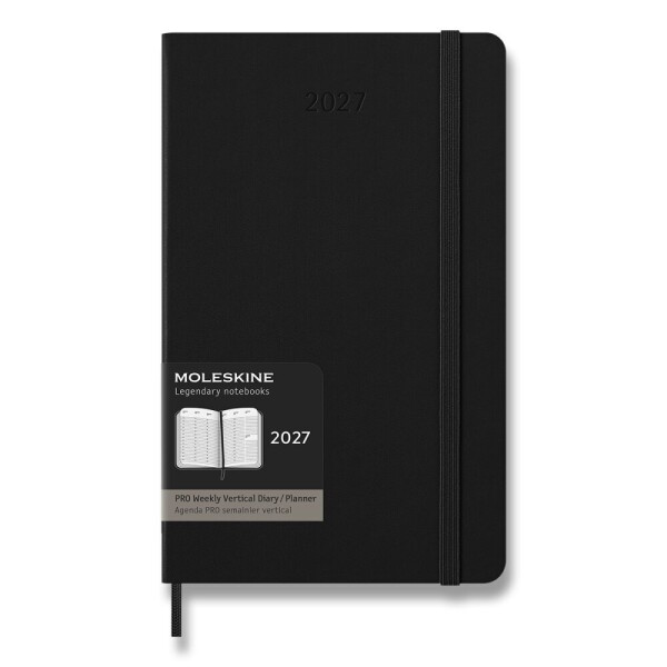 Moleskine PRO 2027 diary - hardcover, L, weekly, vertical, black