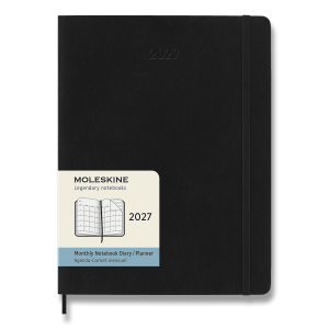 Moleskine 2027 diary - soft cover, XL, monthly, black - Reklamnepredmety
