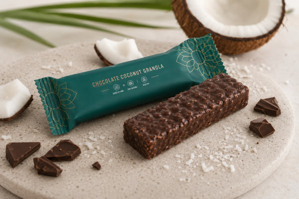 Chocolate-coconut granola bar