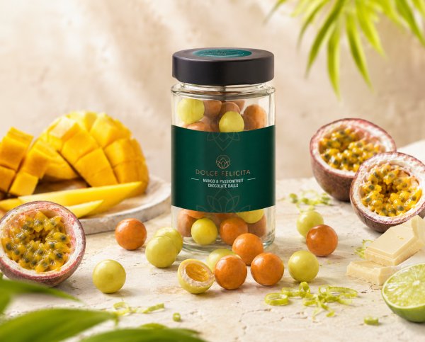 Mango & Passion Fruit Chocolate Balls