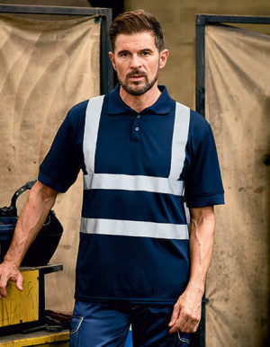 YK210 Two Band & Brace Hi Vis Polo Shirt - Reklamnepredmety