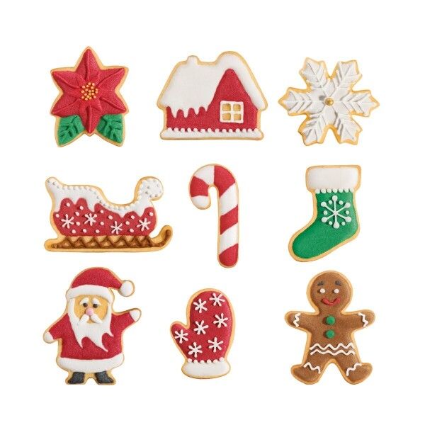 Christmas cookie cutters, 9 pcs.