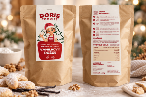 Mix for preparing Christmas cookies – doypack - Reklamnepredmety