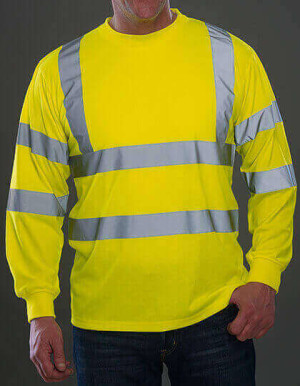 YK420 Hi Vis Long Sleeve T-Shirt - Reklamnepredmety