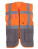 YK801 Multi-Functional Executive Waistcoat - YK801_Hi-Vis-Orange_Grey - variant Ls 1000193479