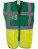 YK801 Multi-Functional Executive Waistcoat - YK801_Paramedic-Green_Hi-Vis-Yellow - variant Ls 1000193533