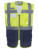 YK820 Hi Vis Top Cool Open Mesh Executive Waistcoat - YK820_Hi-Vis-Yellow_Navy - variant Ls 1000235789