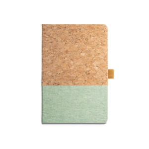 KLEE II. A5 notebook in cork and linen with lined sheets - Reklamnepredmety