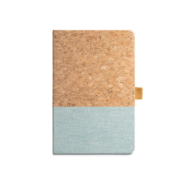 KLEE II. A5 notebook in cork and linen with lined sheets