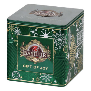 VERDE. Ceylon green tea with cinnamon and apple in a Christmas tin - Reklamnepredmety