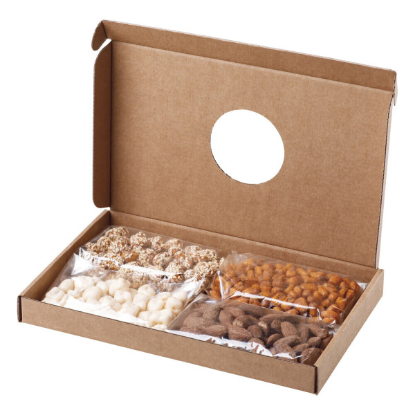 NEW. Christmas gift packaging of nuts