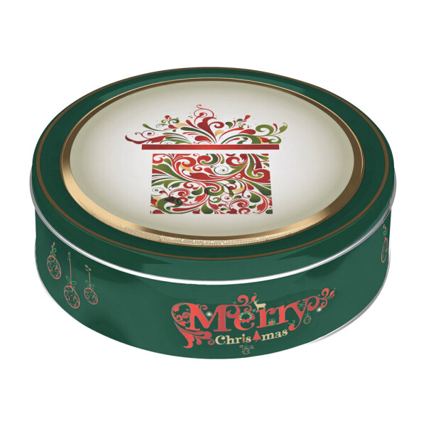 KOKO. Cookies in a tin box with a Christmas motif