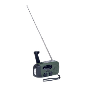 Emergency radio with hand crank - Reklamnepredmety