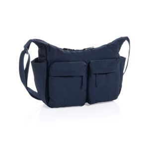 KENTO URBAN RCS recycled nylon padded crossover bag - Reklamnepredmety