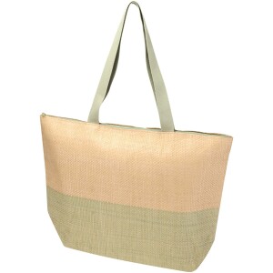 Rhythm large straw paper zip-top bag, 21 L - Reklamnepredmety