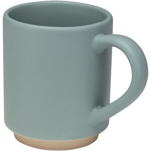 Camilla stackable ceramic mug, 180 ml, with a matte finish. - Reklamnepredmety