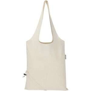 Madras Blend foldable cotton bag (140 g/m²), GRS certified, made from recycled material, 7 l capacity. - Reklamnepredmety