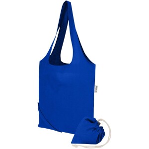 Madras Blend foldable cotton bag (140 g/m²), GRS certified, made from recycled material, 7 l capacity. - Reklamnepredmety