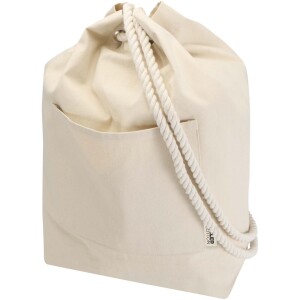 Florida 270 g/m² - GRS recycled canvas duffel bag, 15 l - Reklamnepredmety