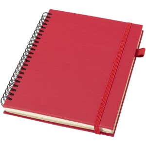Liss A5 hardcover notebook with a recycled plastic spiral binding - Reklamnepredmety