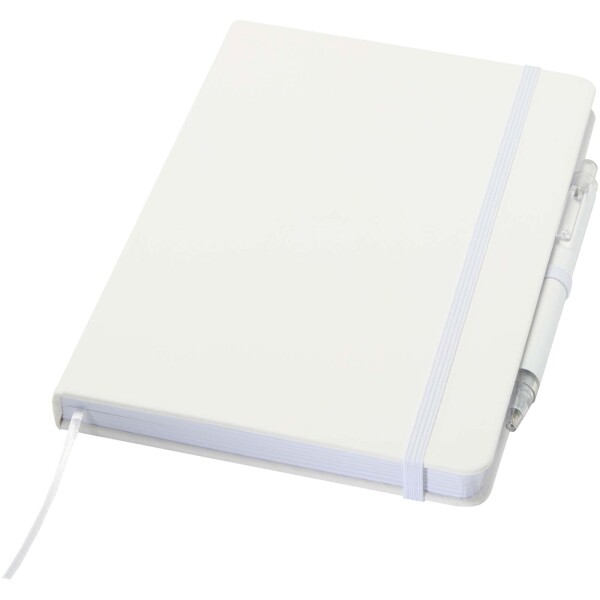 Spectrum A5 recycled paper notebook and ballpoint pen set