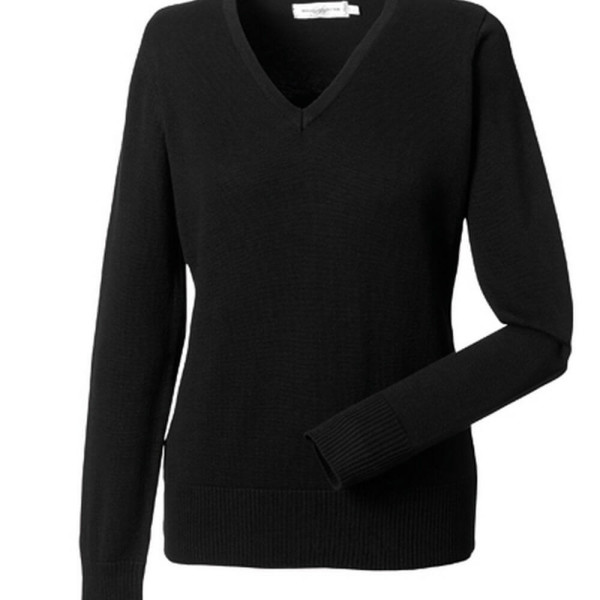 Z710F Ladies´ V-Neck Knitted Jumper