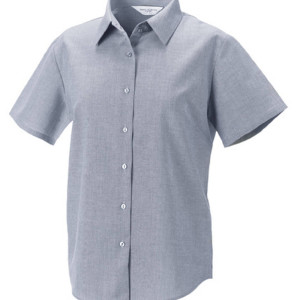 Z933F Ladies´ Short Sleeve Oxford Shirt - Reklamnepredmety
