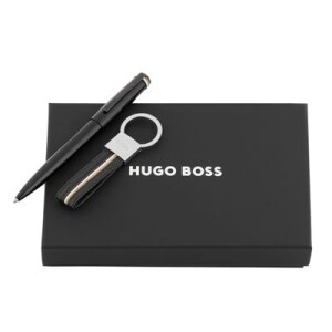 Set Iconic Black (ballpoint pen & key ring) - Reklamnepredmety