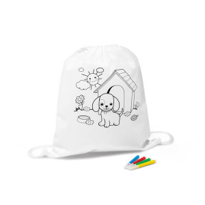 DRAWS. Children's colouring drawstring bag - Reklamnepredmety