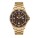 Date watch ICE steel Brown