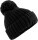Knitted Hat with Pompon "Toasty Patch" B 329 - ps-530329-beechfield-b-329-black-front-dc9dce89-6e74-4455-8494-df1cfcf646f2-web - variant 