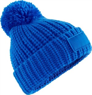 Knitted Hat with Pompon "Toasty Patch" B 329 - Reklamnepredmety
