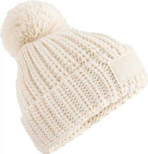 Knitted Hat with Pompon "Toasty Patch" B 329 - Reklamnepredmety