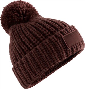 Knitted Hat with Pompon "Toasty Patch" B 329 - Reklamnepredmety