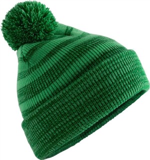 Knitted Hat with Pompon "Team Stripe" B 476 - Reklamnepredmety