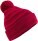 Knitted Hat with Pompon "Team Stripe" B 476 - ps-530476-beechfield-b-476-red-front-174237fe-a66f-43b1-8064-ff980c9b2ebe-web - variant 