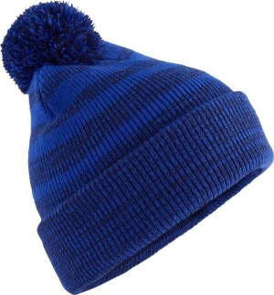 Knitted Hat with Pompon "Team Stripe" B 476 - Reklamnepredmety