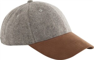 6 Panel Cap "Herringbone Suede" B 627 - Reklamnepredmety