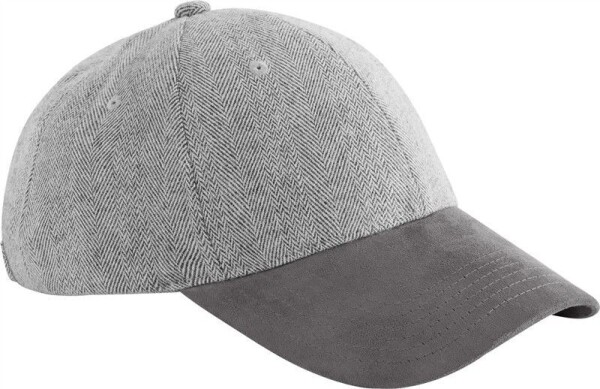 6 Panel Cap "Herringbone Suede" B 627
