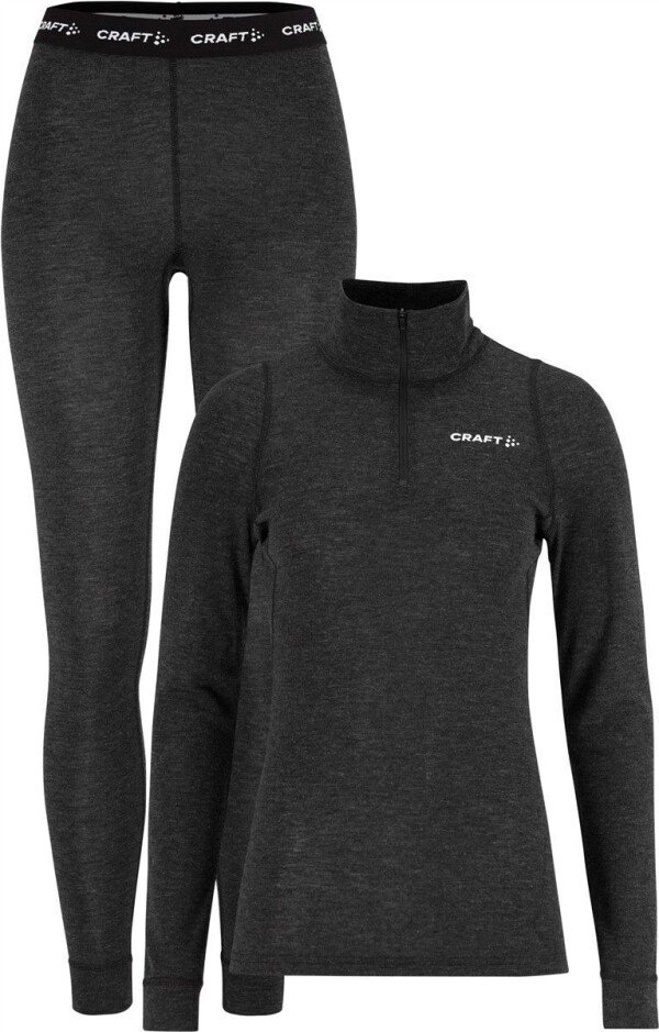 Ladies' baselayer set with 1/4-Zip Wool Merino Hz Set W