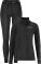 Ladies' baselayer set with 1/4-Zip Wool Merino Hz Set W - ps-818307-craft-corp-wool-merino-hz-set-w-black-melange-front-407a3e95-15d6-42e4-849e-1a41f2429caa-web - variant 