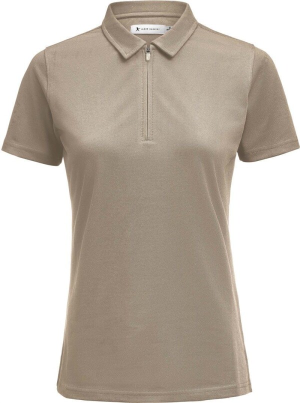 Ladies' piqué polo with zip Montana Polo Woman