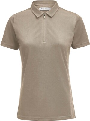 Ladies' piqué polo with zip Montana Polo Woman - Reklamnepredmety