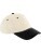 Contrast Peak Corduroy Cap - cb690-natural-black - variant 